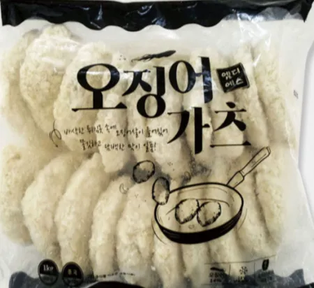 오징어까스 1kg (냉동)