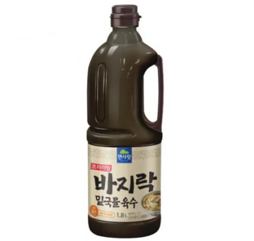 면사랑 바지락육수 샤브샤브 칼국수 잔치국수 멸치 조개육수 1.8L 이미지