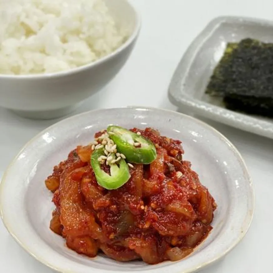 오징어젓갈 10kg 업소용 중국산 수입산 반찬 식당용 대용량 젓갈 이미지