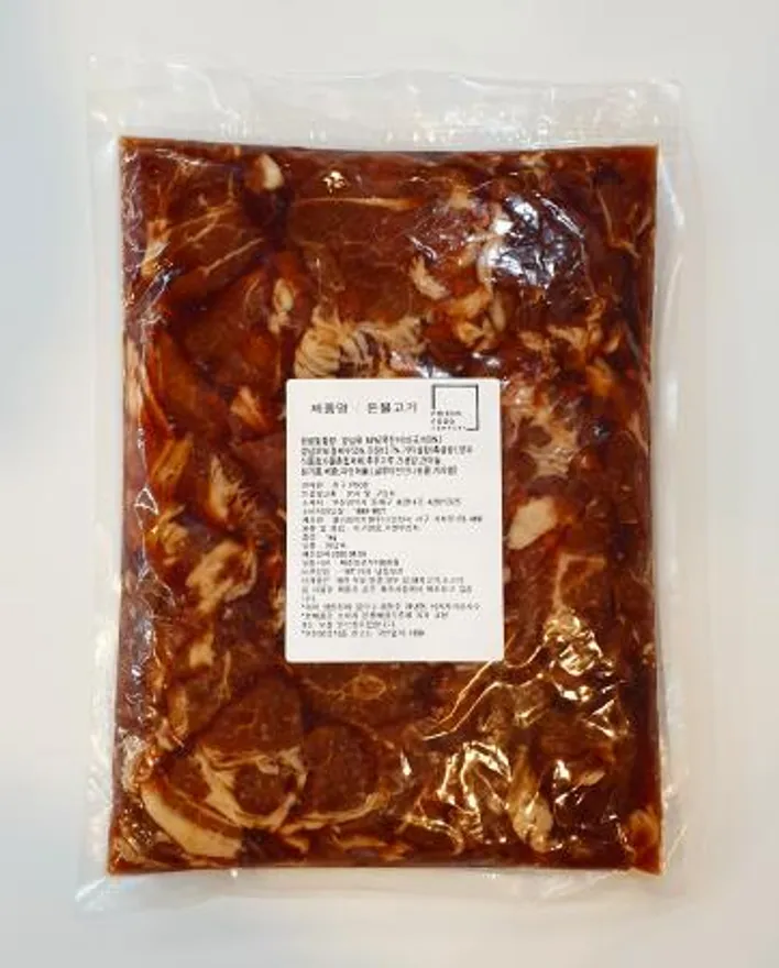 돼지불고기 1kg 돈불고기 돼지불백 양념육 원팩 이미지