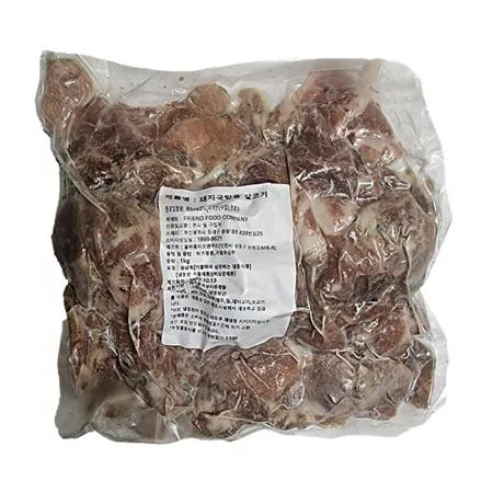 삶은 돼지국밥 고기 1kg 국밥고기  머리고기 아닌 목전지 살코기 국밥재료 슬라이스 업소용 순대국 수육 국밥용 이미지