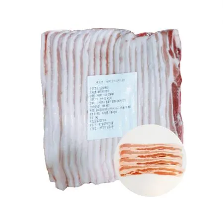 삼겹살 구이용 1kg x 2팩 슬라이스 두께7~8mm 이미지