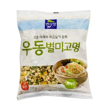 우동별미고명 야채맛 250g 우동건더기스프