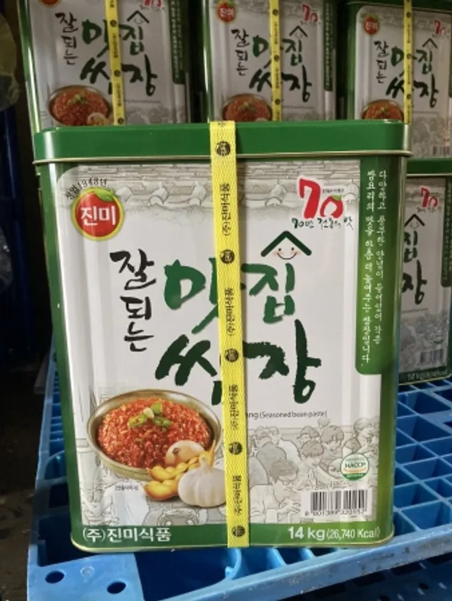 진미 잘되는 맛집 쌈장 14kg (캔) 무료배송 이미지