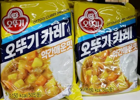 오뚜기 카레 약간매운맛 1kg