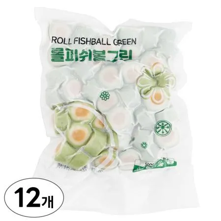 랜시 롤피쉬볼 그린 500g x 12개 - 1박스
