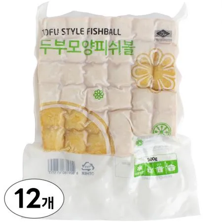 랜시 두부모양 피쉬볼 500g x 12개 - 1박스