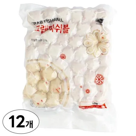 랜시 크랩피쉬볼 500g x 12개 - 1박스