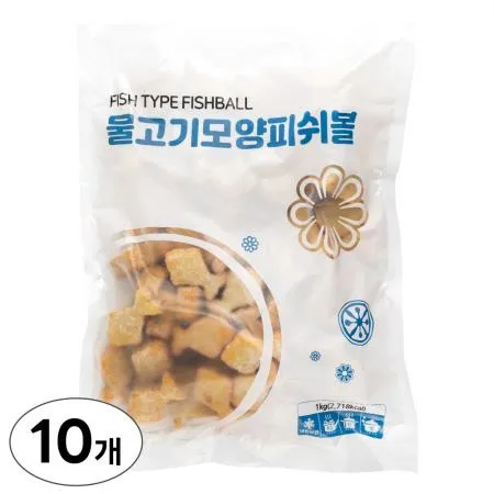 랜시 물고기모양 피쉬볼 1kg x 10개 - 1박스