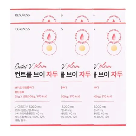 뷰니스 컨트롤V자두 20gX15포 6박스(90포)
