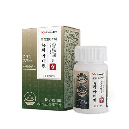 광동 365케어 녹차 카테킨 450mg x 60정