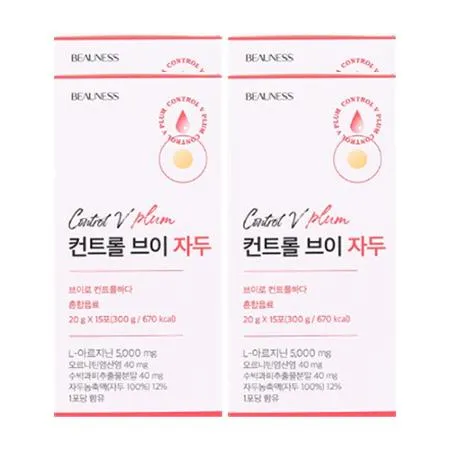 뷰니스 컨트롤V자두 20gX15포 4박스(60포)