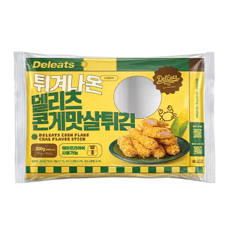 델리츠 콘게맛살튀김(다리/30g) 유탕 트레이