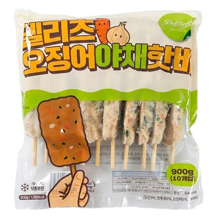 델리츠 오징어야채핫바 90g