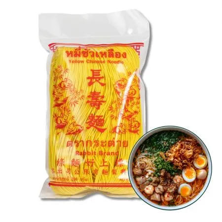 태국식품 토끼브랜드 노란 강황누들 완탕면 국수 400g Rabbit Brand Yellow Chinese Noodle