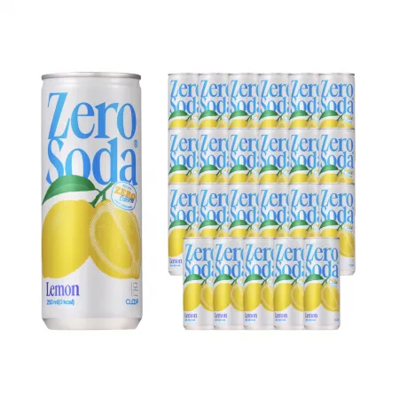 클룹 제로소다 레몬 250ml, 24개입, 1박스