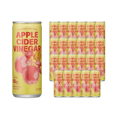 클룹 애사비소다 오리지널 제로 탄산음료 250ml, 24개입, 1박스