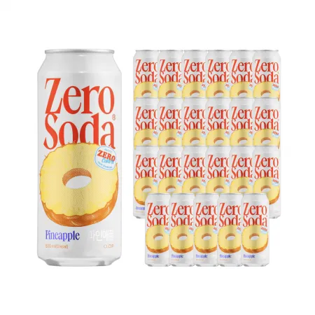 클룹 제로소다 파인애플 500ml, 24개입, 1박스