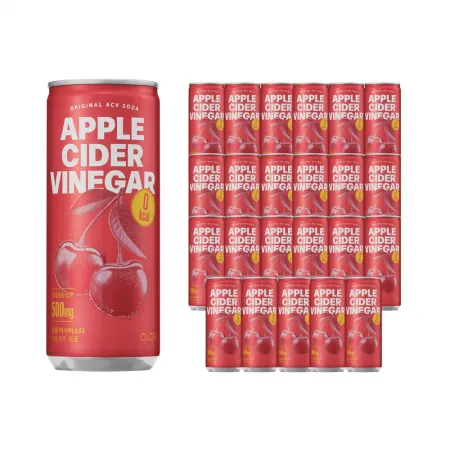 클룹 애사비소다 타트체리 제로 탄산음료 250ml, 24개입, 1박스