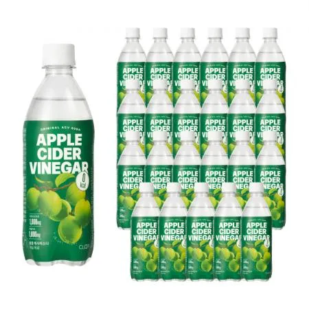 클룹 애사비소다 매실 제로 탄산음료 500ml, 24개입, 1박스