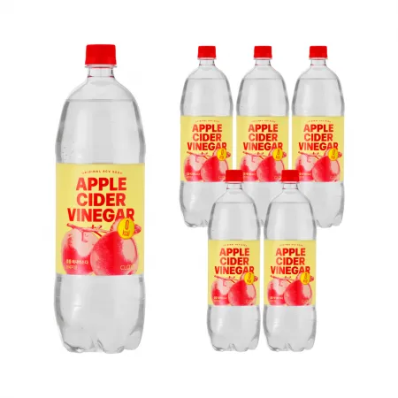 클룹 애사비소다 오리지널 제로 탄산음료 1.5L, 6개입, 1박