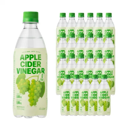 클룹 애사비소다 샤인머스캣 제로 탄산음료 500ml, 24개입, 1박스