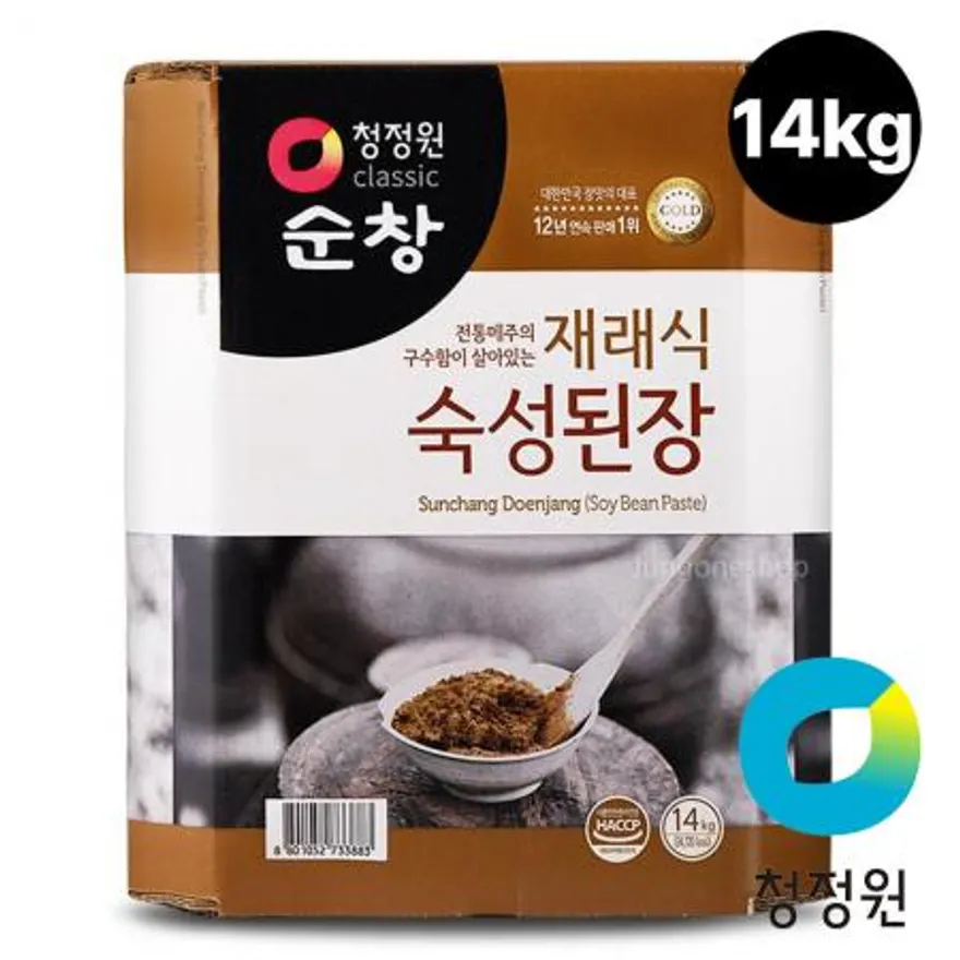 청정원 대용량 순창 재래식 숙성된장 14kg 이미지