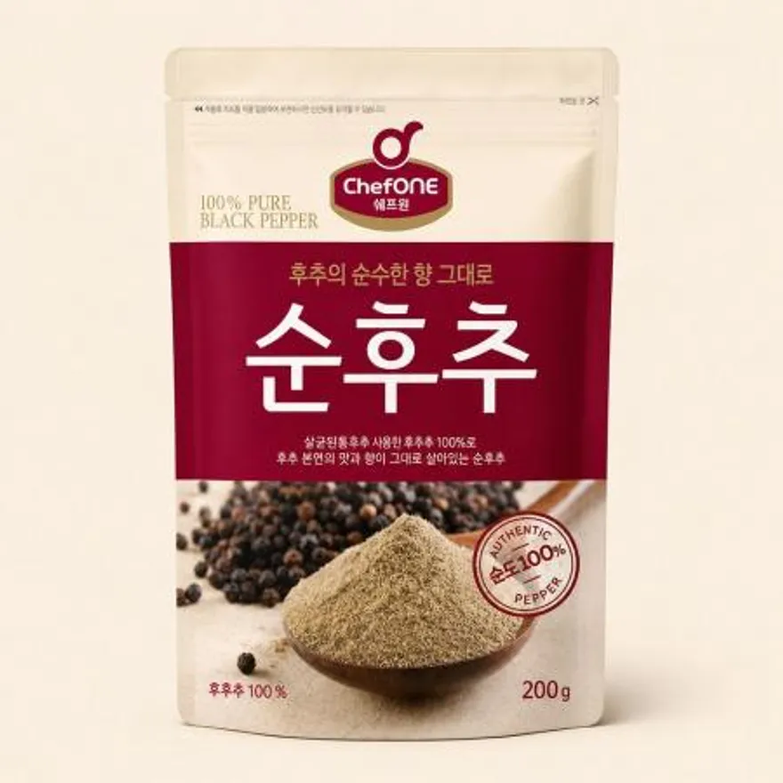 쉐프원 대용량 순후추 200g 이미지