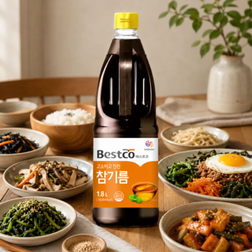 대용량 베스트코 참기름 1.8L 이미지