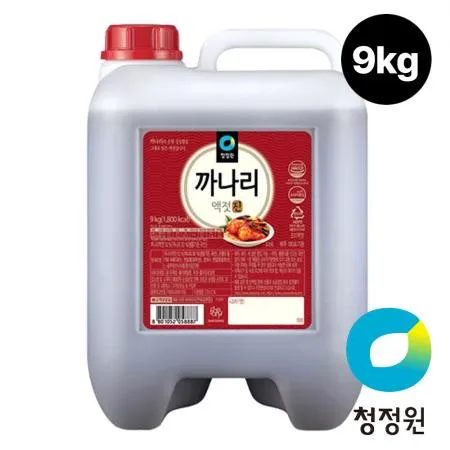청정원 대용량 까나리액젓 진 9kg