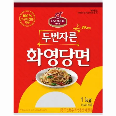 대용량 쉐프원 두번자른 화영당면 1kg 이미지