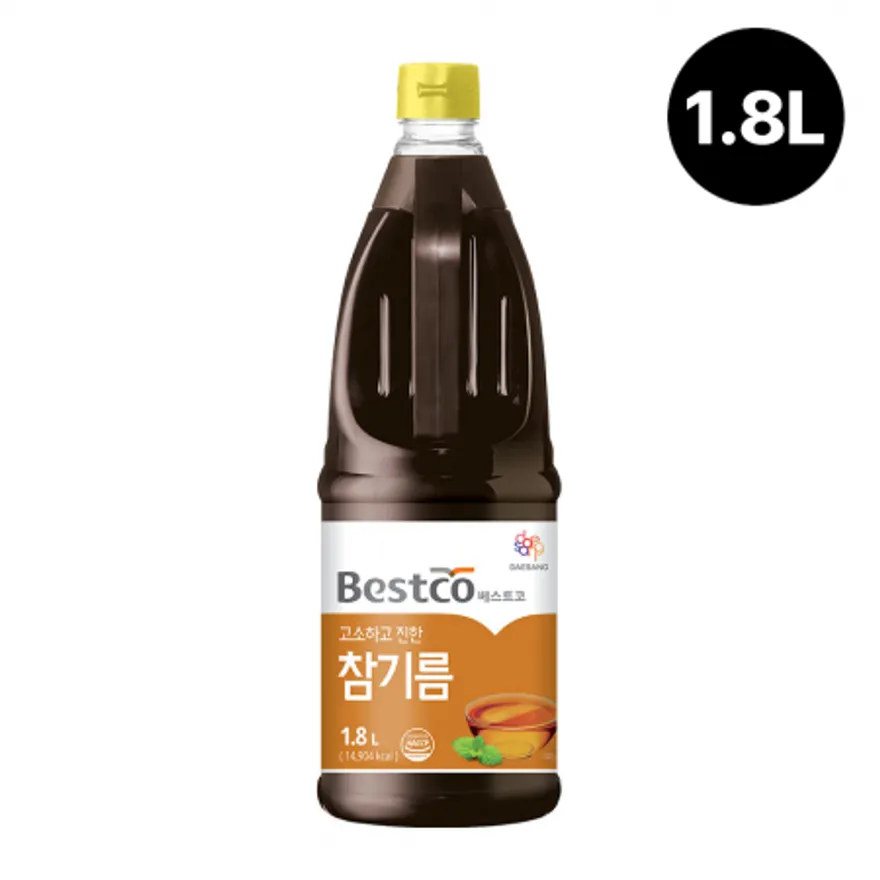 대용량 베스트코 참기름 1.8L 이미지