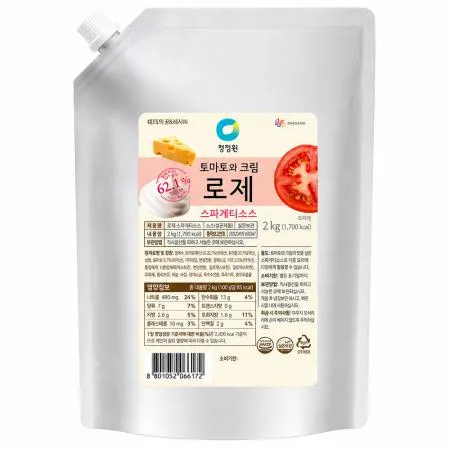 청정원 대용량 로제 스파게티소스 2kg 이미지