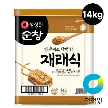 청정원 대용량 순창 재래식 생된장 14kg
