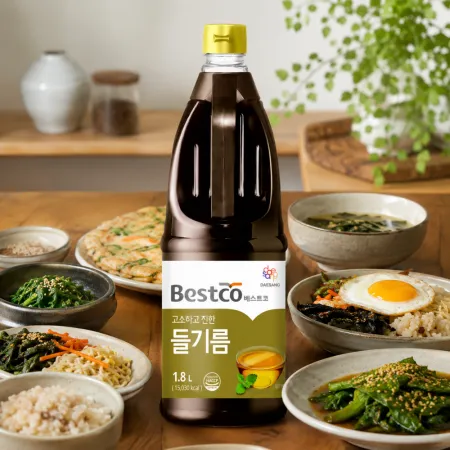대용량 베스트코 들기름 1.8L 이미지