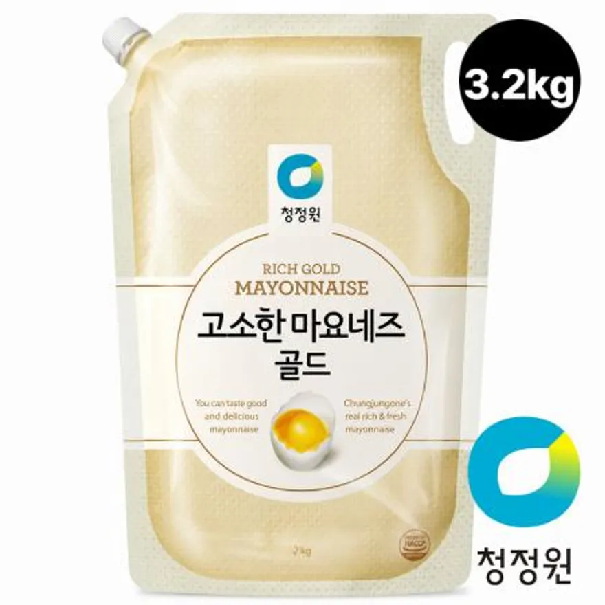 청정원 대용량 고소한 마요네즈 3.2kg (스파우트) 이미지