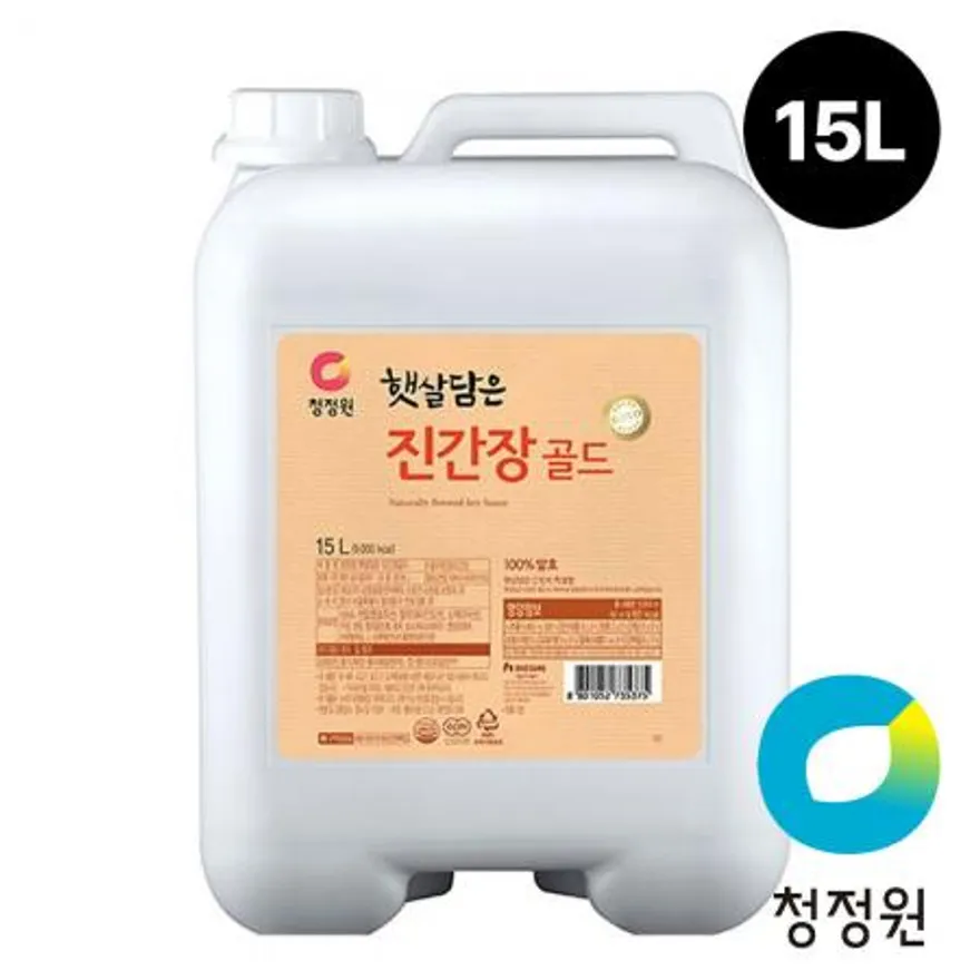 청정원 대용량 햇살담은 진간장 골드 15L 이미지
