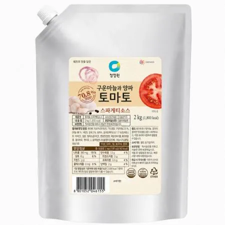 청정원 대용량 토마토 스파게티소스 2kg 이미지