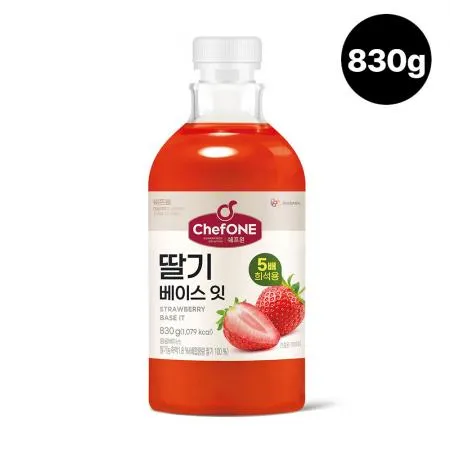 대용량 쉐프원 딸기 베이스잇 830g 이미지