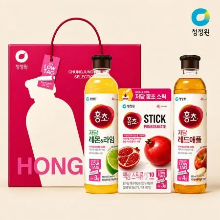 청정원 저당 홍초세트 명절 선물세트 (쇼핑백증정)