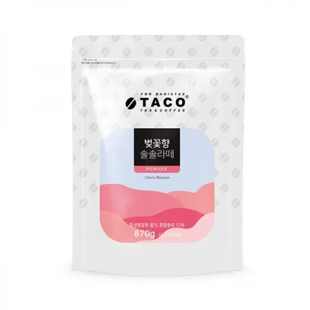 [상온/새남] 타코 벚꽃향 솔솔 라떼 870g