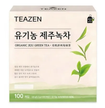 [상온/티젠] 유기농제주녹차 100T 1.2g*100T