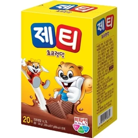 [상온/동서] 제티 초코맛(20T) 17g*20T