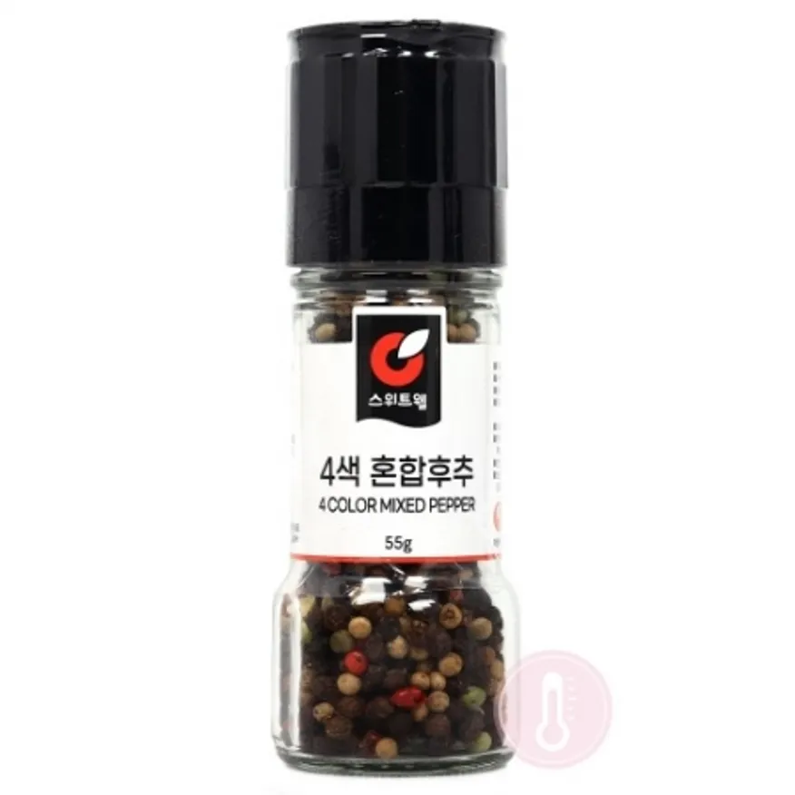 4색 혼합후추(스위트웰/55g/그라인더제품/베트남/면세)ea 이미지