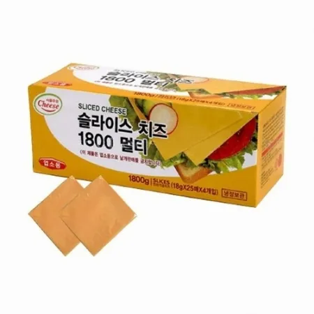 서울우유 체다슬라이스치즈멀티 1800g 이미지