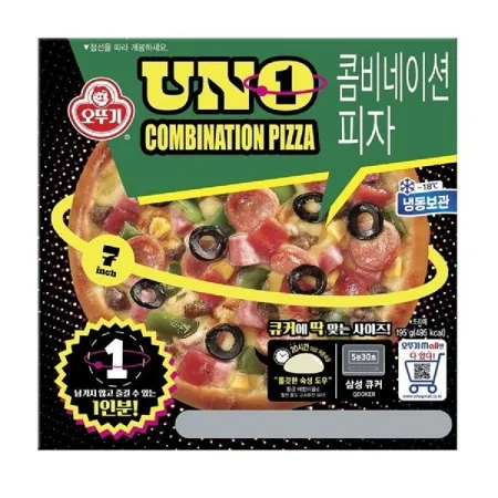 콤비네이션피자(UNO/오뚜기/195G/냉동)EA 이미지