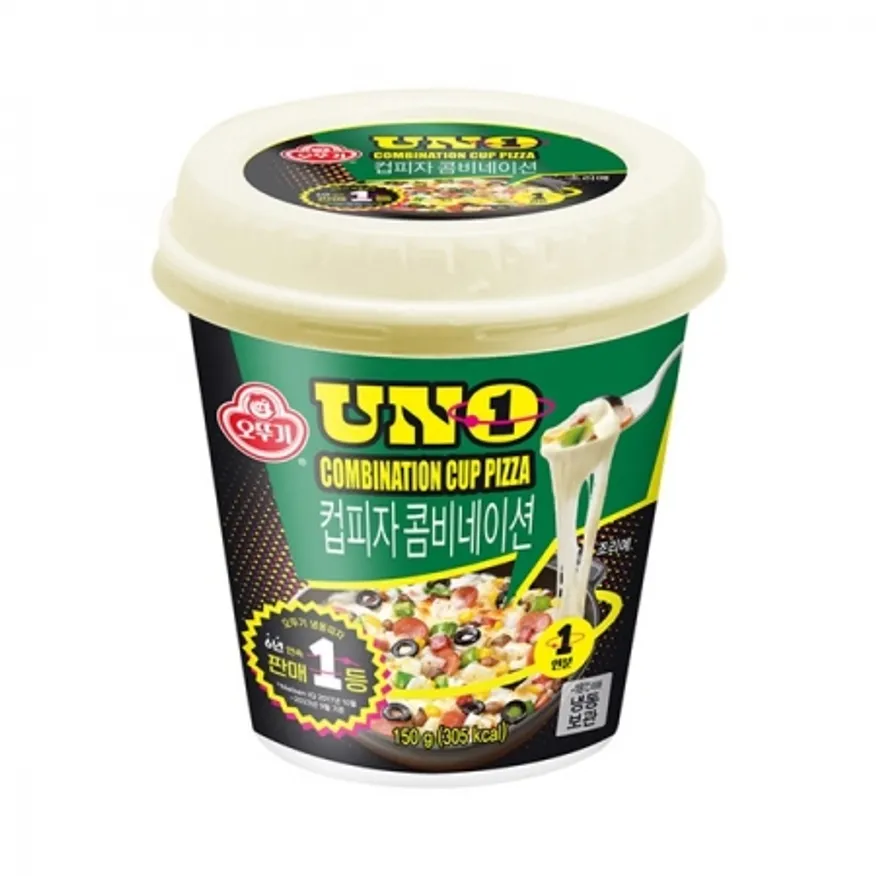 떠먹는컵피자(UNO/오뚜기/콤비네이션/150G/냉동)EA 이미지
