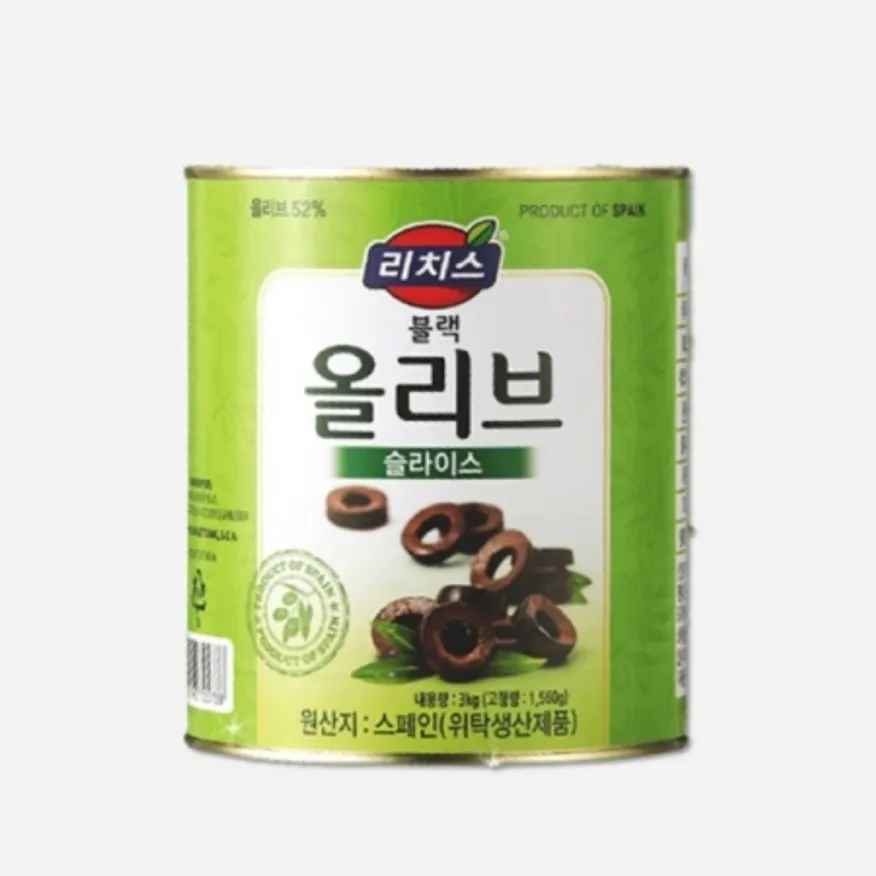 블랙올리브슬라이스(동서/리치스/3000G/실온/스페인)EA 이미지