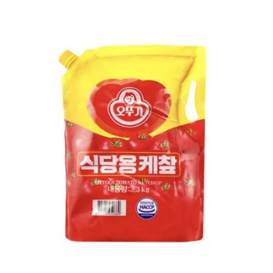 식당용케챱스파우트팩(오뚜기/3.3kg*4입/상온/저장)box 이미지