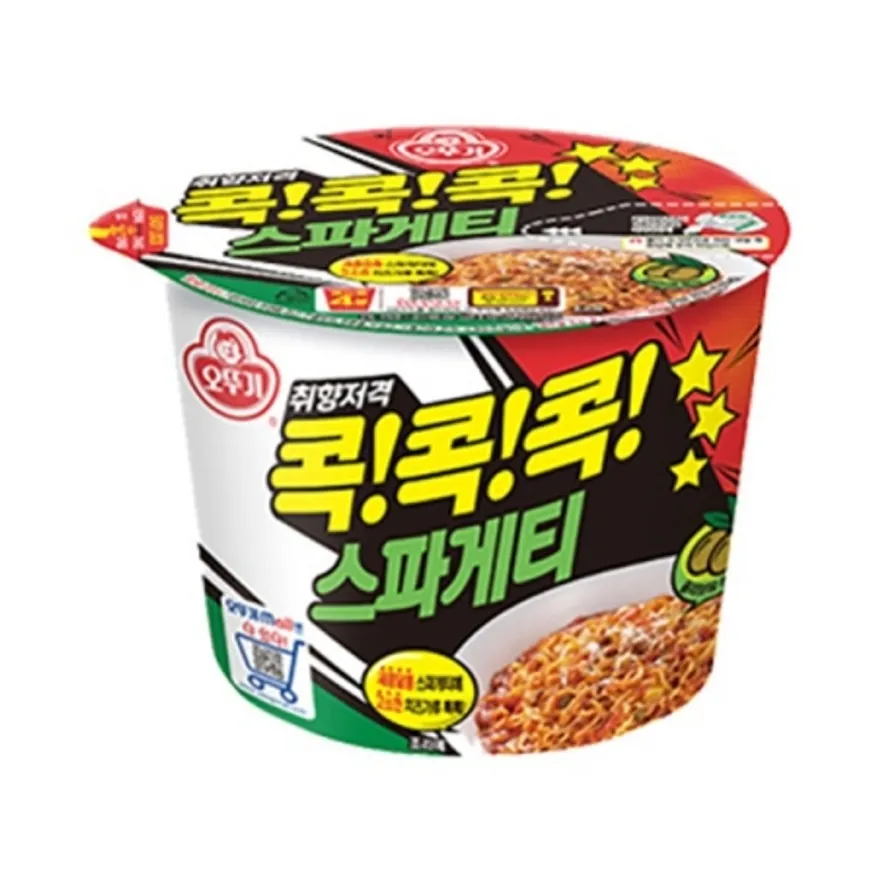 콕콕콕 스파게티(오뚜기/용기/120g*12ea)BOX 이미지